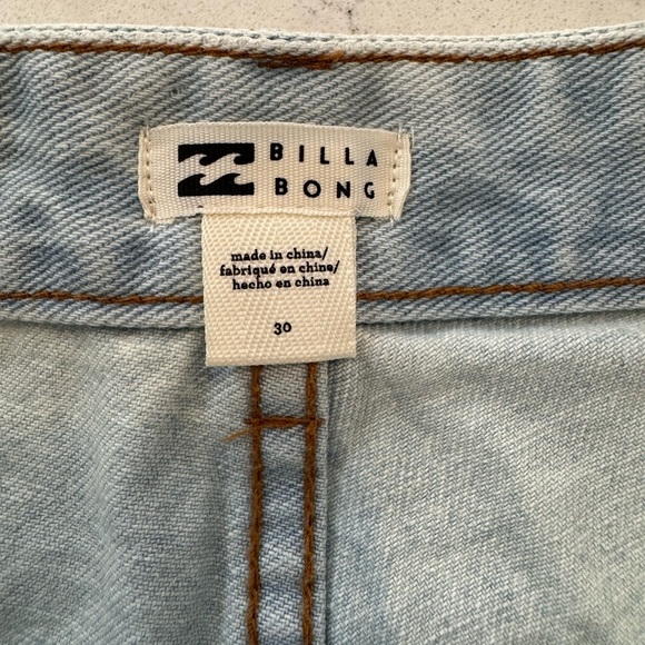 BILLABONG How About That Indigo Womens Denim Shorts Light Blast Size 30 NWT - Picture 8 of 12